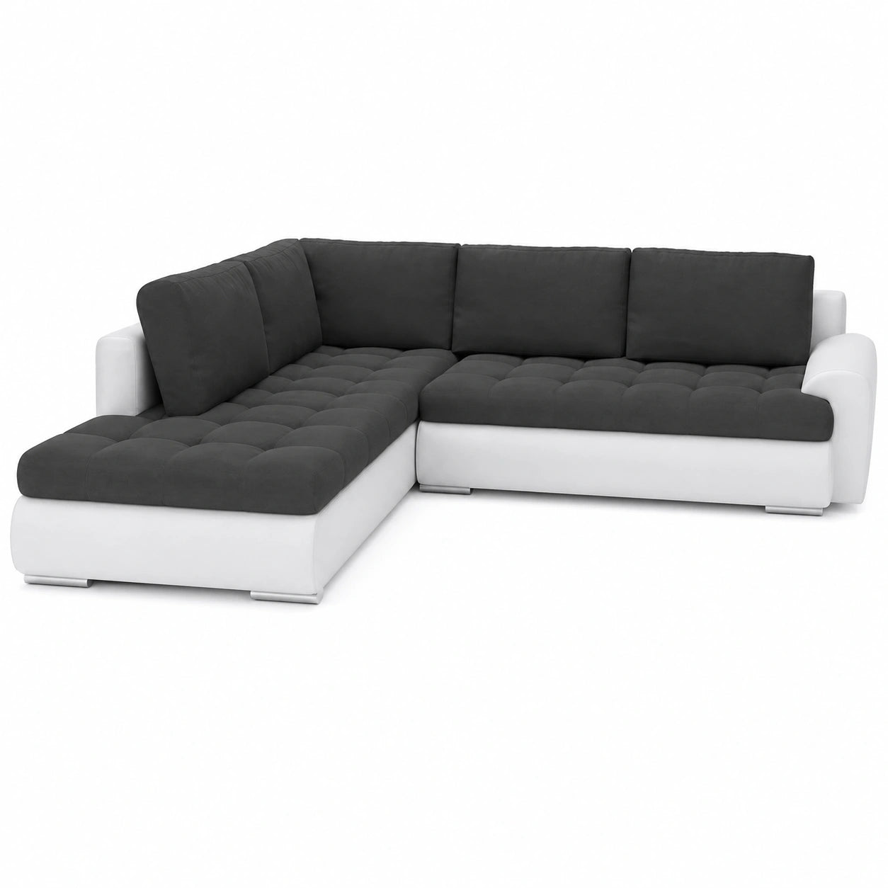 Ecksofa Tokio V mit Schlaffunktion und Bettkasten, Jasmine 96 + Soft 17 Links, 200x75x230 cm