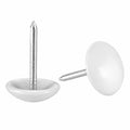 QUARKZMAN 40 Polsternägel, Ø 11 mm, 17 mm Länge, Rundkopf, Dekorativ für Möbel und Sofas, Weiß