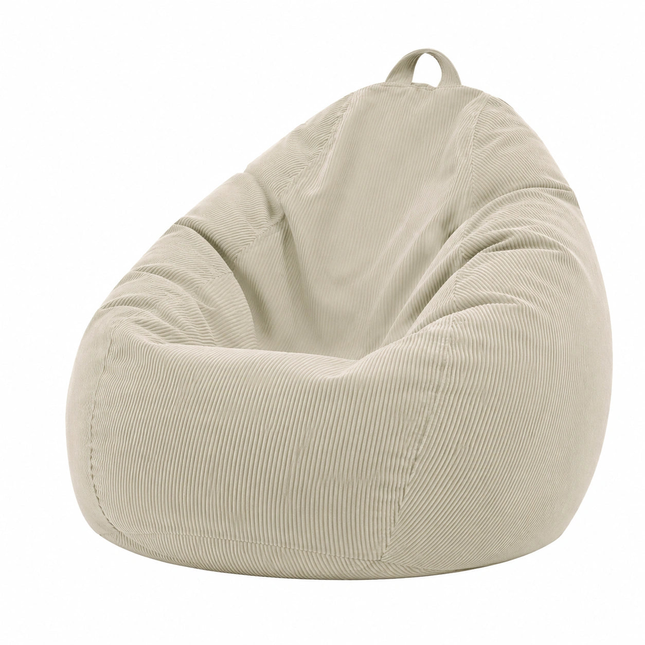 Lumaland Feincord Sitzsack XL - Komfortabler Bean Bag mit EPS-Füllung, Waschbar für Erwachsene & Teenager