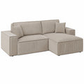 Selsey Ecksofa mit Bettfunktion und Stauraum, Beige, Pflegeleicht