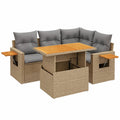 Verstellbares Rattan-Sofa-Set für Balkon und Garten