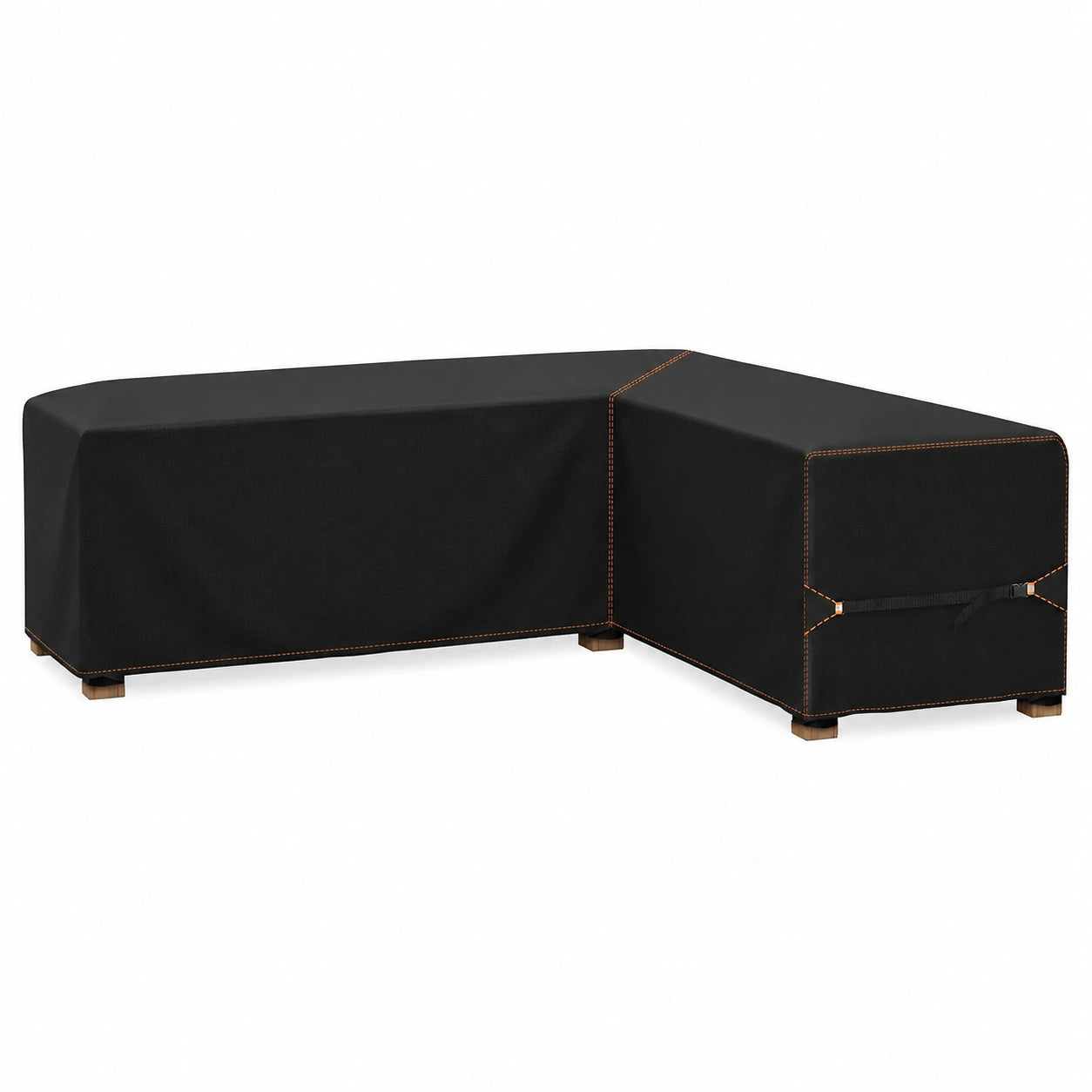 Enzeno Wasserdichte Abdeckung für L-förmige Ecksofas mit Streifen, 210x140x75cm