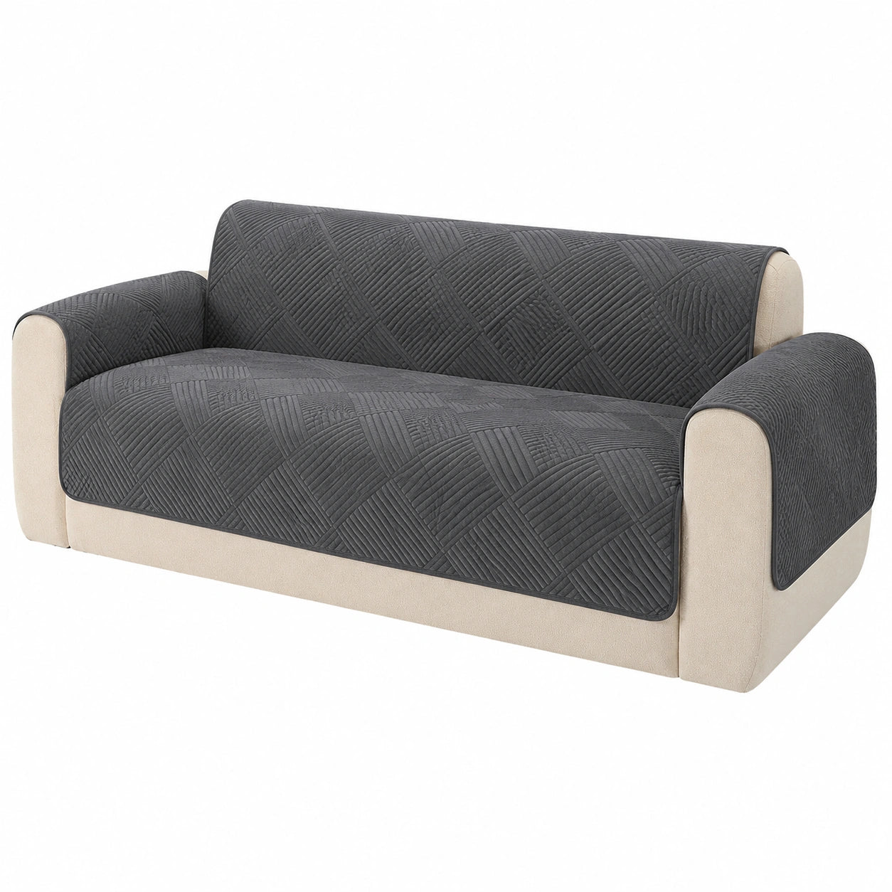 LINGKY Anti-Rutsch Sofabezug für Wohnzimmer - Universelle Abdeckung für 1/2/3/4-Sitzer